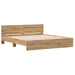 Cadru de pat Stejar Artizanal 203 x 185 x 70 cm Lemn compozit - WALTI WALTI