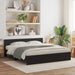 Cadru de pat Stejar Negru 203 x 185 x 70 cm Lemn compozit - WALTI WALTI
