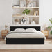 Cadru de pat Stejar Negru 203 x 185 x 70 cm Lemn compozit - WALTI WALTI