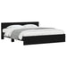 Cadru de pat Stejar Negru 203 x 185 x 70 cm Lemn compozit - WALTI WALTI