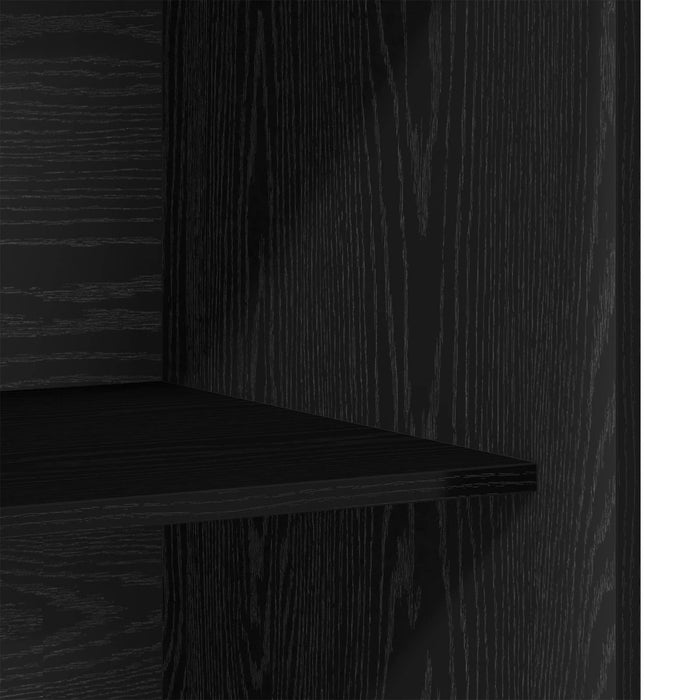 Dulap cu raft Stejar Negru 80 x 50 x 200 cm Lemn compozit WALTI