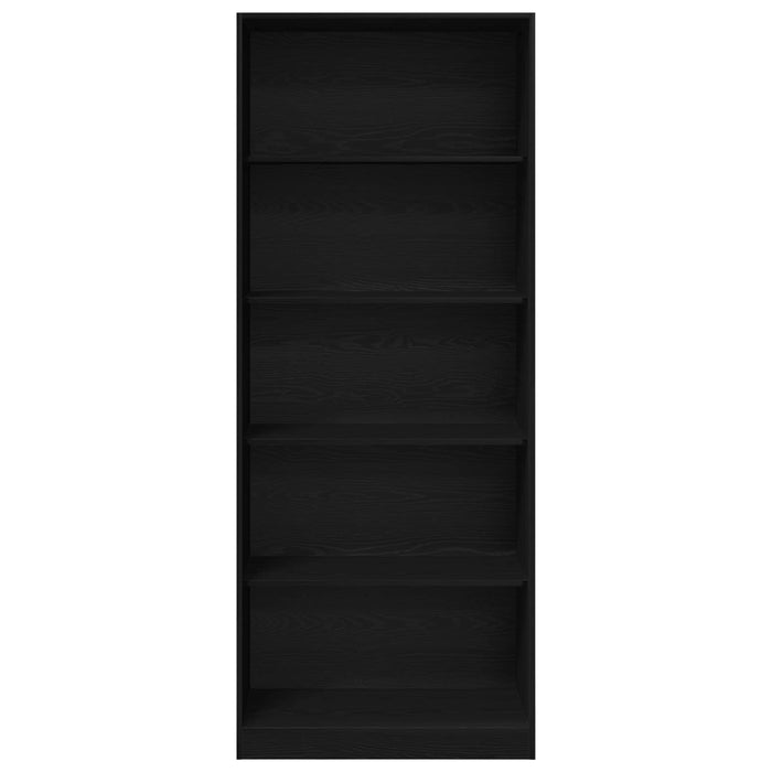 Dulap cu raft Stejar Negru 80 x 50 x 200 cm Lemn compozit WALTI