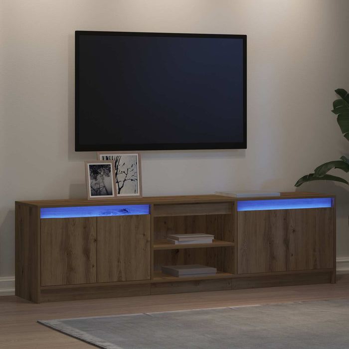 Unități TV 2 pcs Maro 180 x 34 x 50 cm Lemn compozit - WALTI WALTI