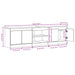 Unități TV 2 pcs Maro 180 x 34 x 50 cm Lemn compozit - WALTI WALTI