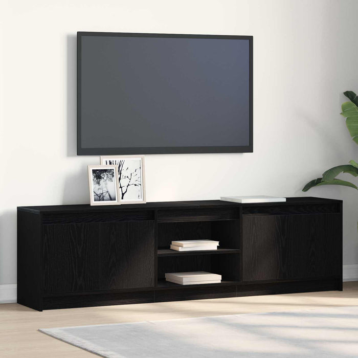 Unități TV 2 pcs Negru 180 x 34 x 50 cm Lemn compozit - WALTI WALTI