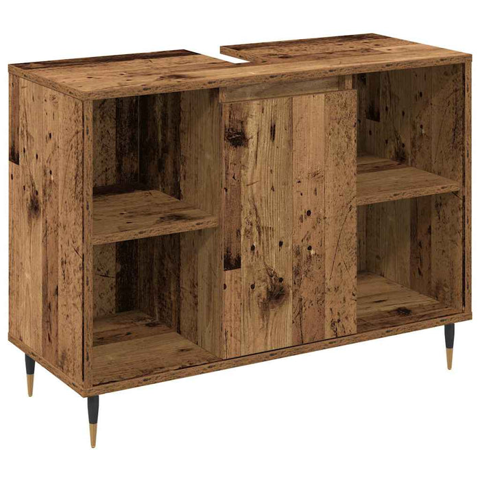 Set de Mobilier pentru Baie 3 Piese Lemn Vechi Lemn Întărit - WALTI WALTI