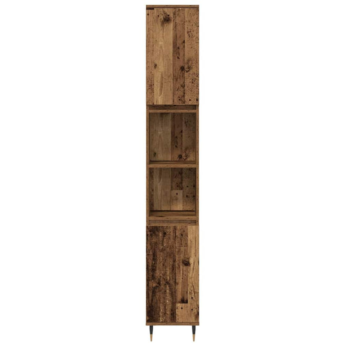 Set de Mobilier pentru Baie 3 Piese Lemn Vechi Lemn Întărit - WALTI WALTI
