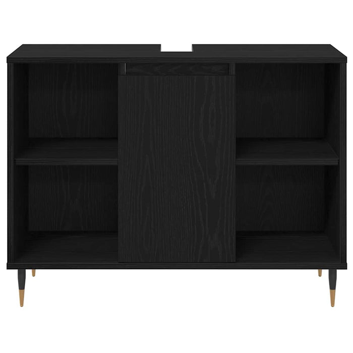 Set mobilă baie vidaXL 3 piese Stejar negru Lemn stratificat - WALTI WALTI