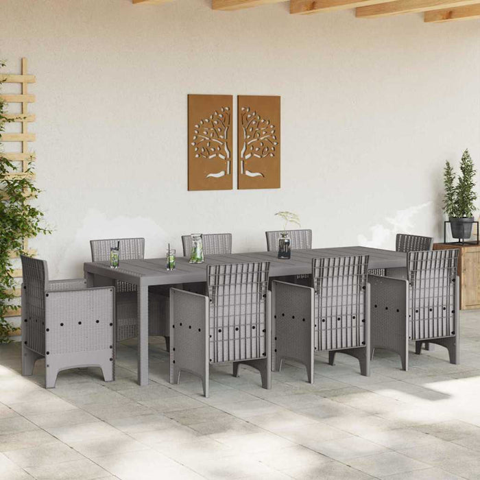 Masă de Grădină Gri deschis 250 x 100 x 73 cm poliratan WALTI