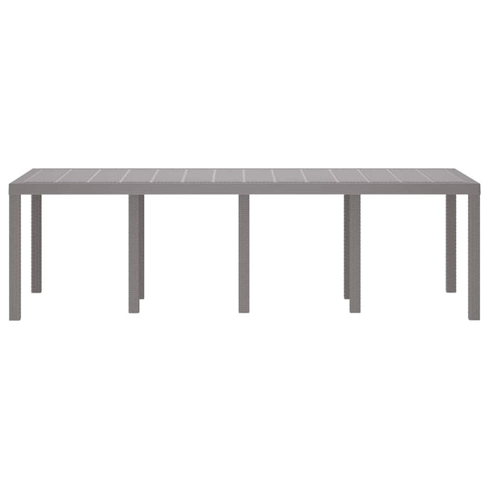 Masă de Grădină Gri deschis 250 x 100 x 73 cm poliratan WALTI