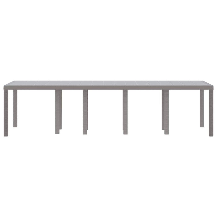 Masă de Grădină Gri deschis 300 x 100 x 73 cm poliratan WALTI