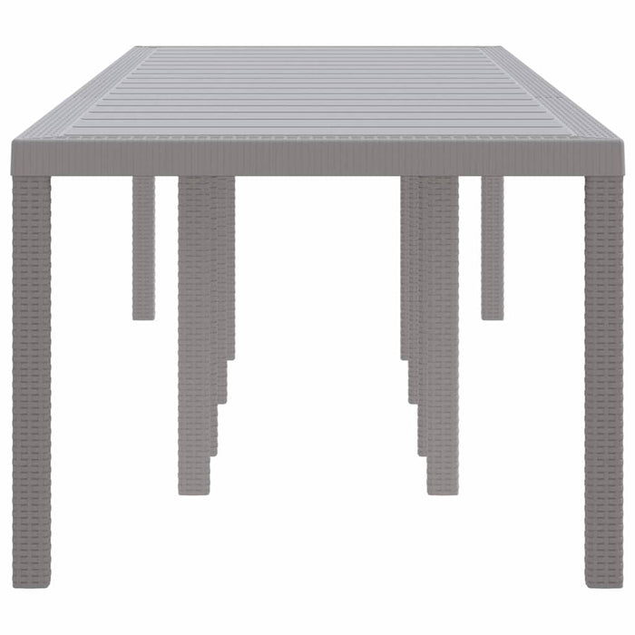 Masă de Grădină Gri deschis 300 x 100 x 73 cm poliratan WALTI