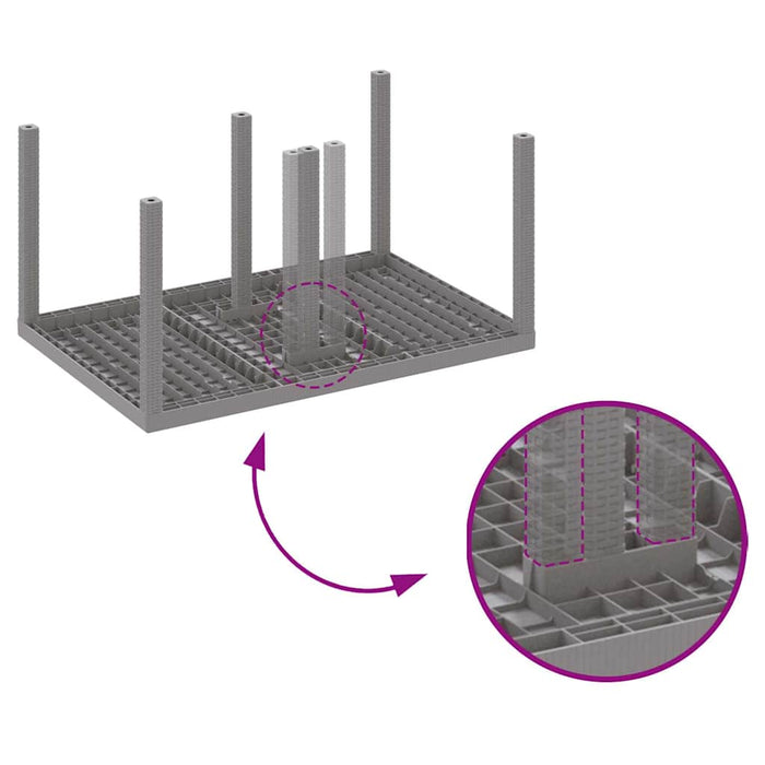 7 pcs Gri deschis Plastic - WALTI WALTI