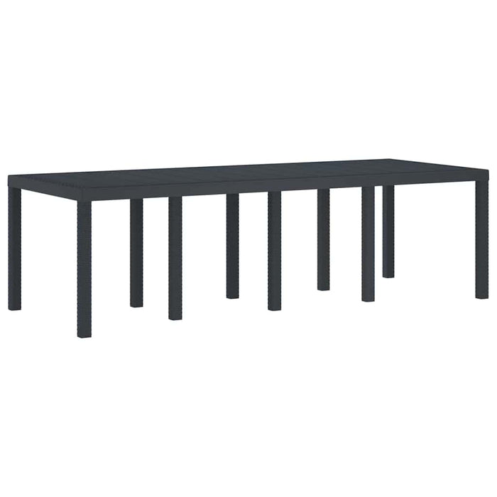 Set Masă Grădină 11 pcs Antracit 250 x 100 x 73 cm Poliratan - WALTI WALTI