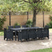 Set de Masă de Grădină 11 pcs Antracit 250 x 100 x 73 cm - WALTI WALTI
