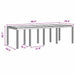 Set de dining pentru grădină 11 pcs Maro 250 x 100 x 73 cm - WALTI WALTI