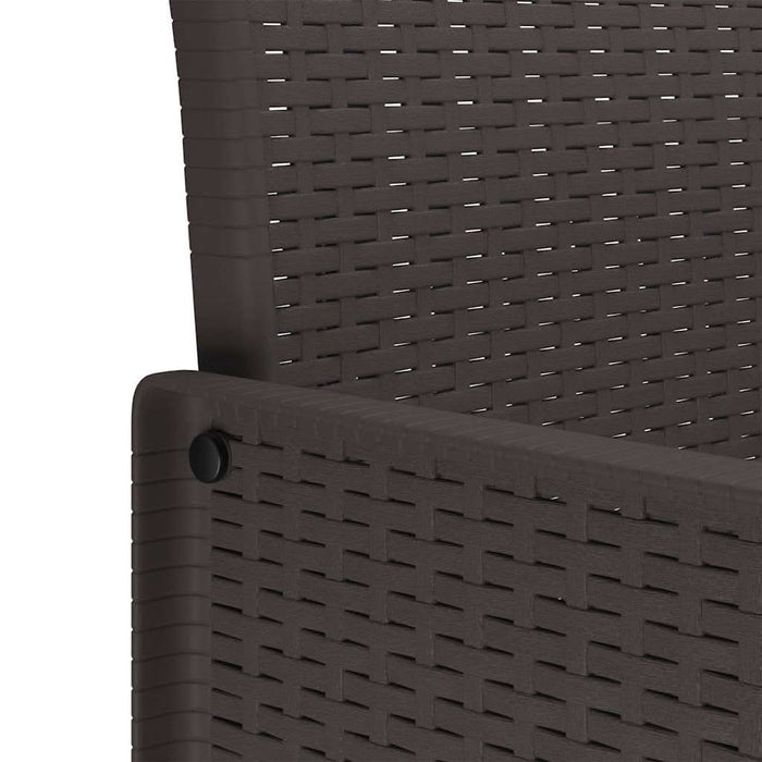 Set dining grădină 11 pcs Maro 250 x 100 x 73 cm Poliratan - WALTI WALTI