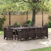 Set dining grădină 11 pcs Maro 250 x 100 x 73 cm Poliratan - WALTI WALTI