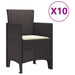Set dining grădină 11 pcs Maro 250 x 100 x 73 cm Poliratan - WALTI WALTI