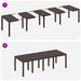 Set dining grădină 11 pcs Maro 250 x 100 x 73 cm Poliratan - WALTI WALTI
