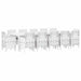 Set de masă pentru grădină cu pernă 13 pcs Alb mare Polyrattan - WALTI WALTI