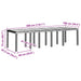 Set de masă pentru grădină cu pernă 13 pcs Alb mare Polyrattan - WALTI WALTI