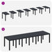 Set de Masă pentru Grădină cu Perne 15 pcs Antracit mare - WALTI WALTI