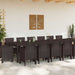 Set de dining pentru grădină 15 pcs Maro - WALTI WALTI