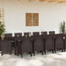 Set de dining pentru grădină 15 pcs Maro mare - WALTI WALTI