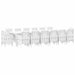 Set de dining pentru grădină 15 pcs Alb 14 locuri Ratan, Metal - WALTI WALTI