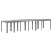 Set de Masă Grădină 15 pcs Gri deschis - WALTI WALTI