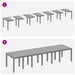 Set de Masă Grădină 15 pcs Gri deschis - WALTI WALTI