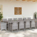 Set mese grădină 15 pcs Gri deschis Mobilier pentru 14 persoane - WALTI WALTI