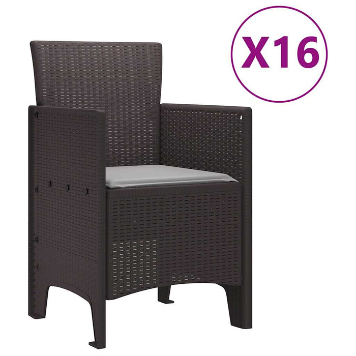 Set mese grădină 17 pcs Maro 16-Persoane Ratan / Metal - WALTI WALTI