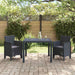 Set dining grădină 3 pcs Antracit 100 x 100 x 73 cm - WALTI WALTI