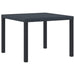 Set dining grădină 3 pcs Antracit 100 x 100 x 73 cm - WALTI WALTI