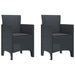Set dining grădină 3 pcs Antracit 100 x 100 x 73 cm - WALTI WALTI