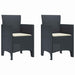 Set de mese pentru grădină 3 pcs Antracit 100 x 100 x 73 cm - WALTI WALTI