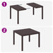 Set de Dining pentru Grădină 3 pcs Maro 100 x 100 x 73 cm - WALTI WALTI