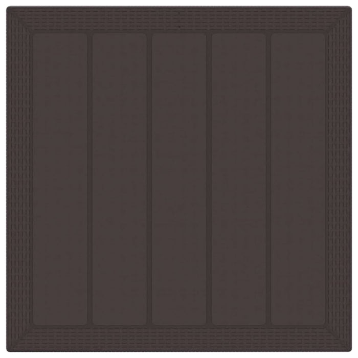Set de Dining pentru Grădină 3 pcs Maro 100 x 100 x 73 cm - WALTI WALTI