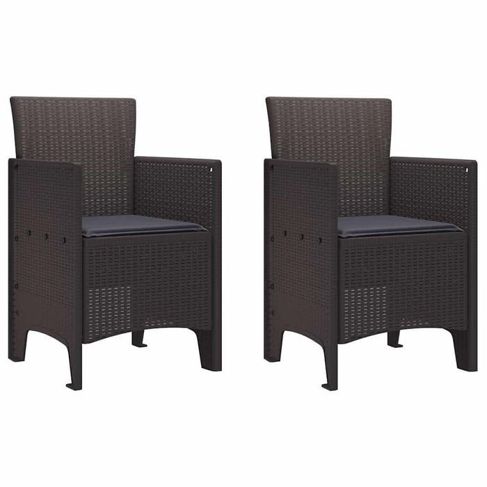 Set de Masă pentru Grădină 3 pcs Maro 100 x 100 x 73 cm - WALTI WALTI