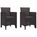 Set de Masă pentru Grădină 3 pcs Maro 100 x 100 x 73 cm - WALTI WALTI