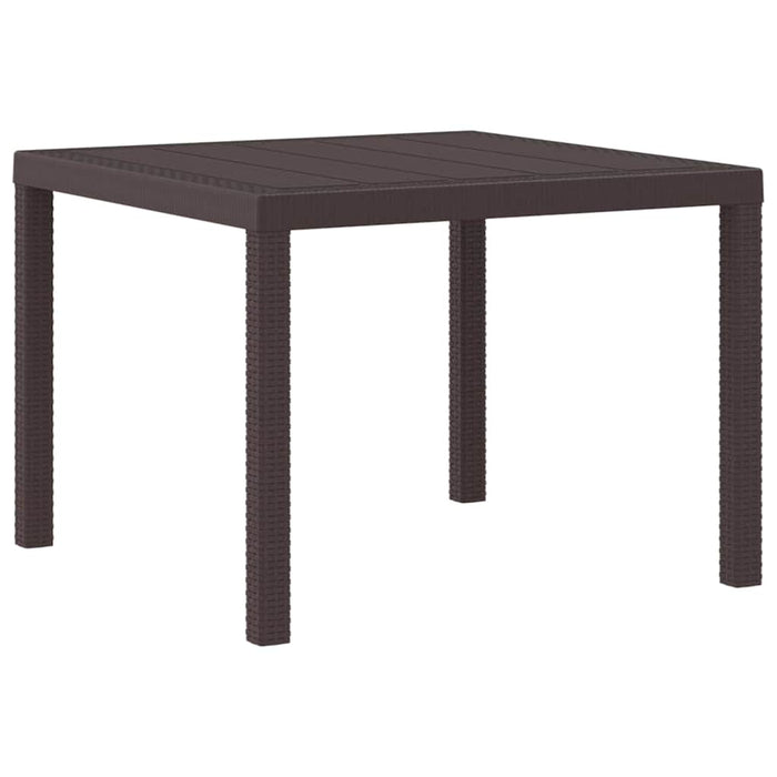 Set mese grădină 3 pcs Maro 100 x 100 x 73 cm Rășină - WALTI WALTI