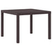 Set mese grădină 3 pcs Maro 100 x 100 x 73 cm Rășină - WALTI WALTI