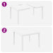 Set mese grădină 3 pcs Alb 100 x 100 x 73 cm Ratan sintetic - WALTI WALTI
