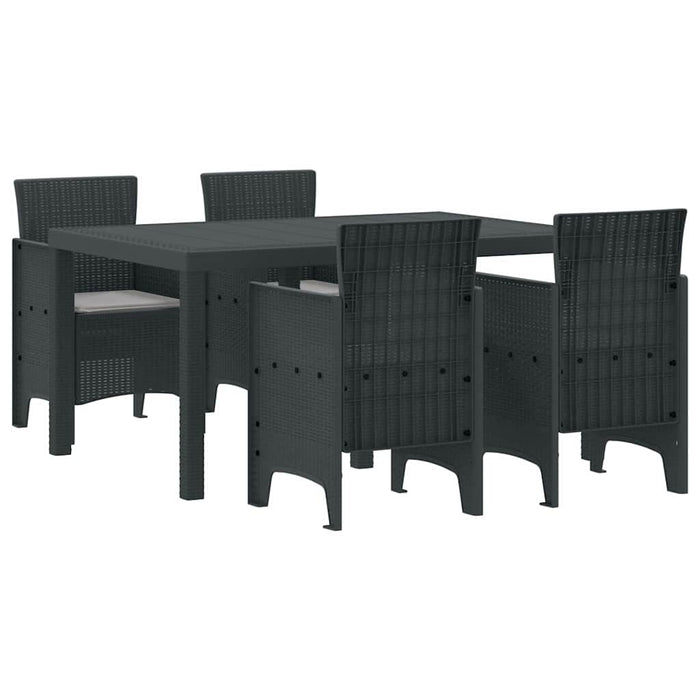 Set de Dining pentru Grădină 5 pcs Antracit 150 x 100 x 73 cm - WALTI WALTI