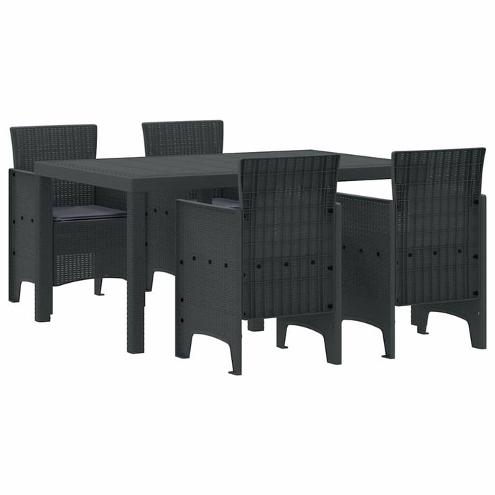 Set de dining pentru grădină 5 pcs Antracit 150 x 100 x 73 cm - WALTI WALTI