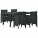 Set de dining pentru grădină 5 pcs Antracit 150 x 100 x 73 cm - WALTI WALTI