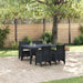 Set Masă Grădină 5 pcs Antracit 150 x 100 x 73 cm Rattan PE - WALTI WALTI