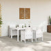Set mese grădină 5 pcs Alb 150 x 100 x 73 cm Poliratan - WALTI WALTI